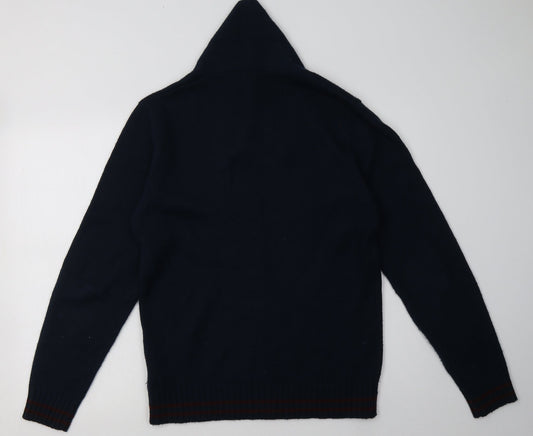 Ambrose Mens Blue Acrylic Pullover Sweatshirt Size M