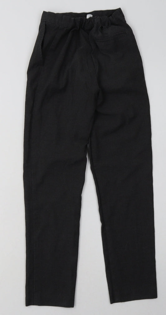 Sainsburys Boys Grey Polyester Capri Trousers Size 10 Years Regular Hook & Eye - School Wear