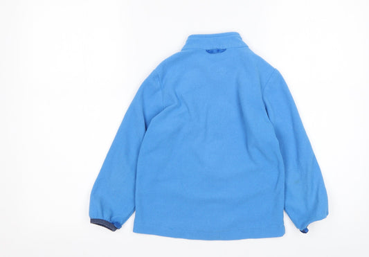 Snowdonia Boys Blue Nylon Full Zip Sweatshirt Size 6-7 Years