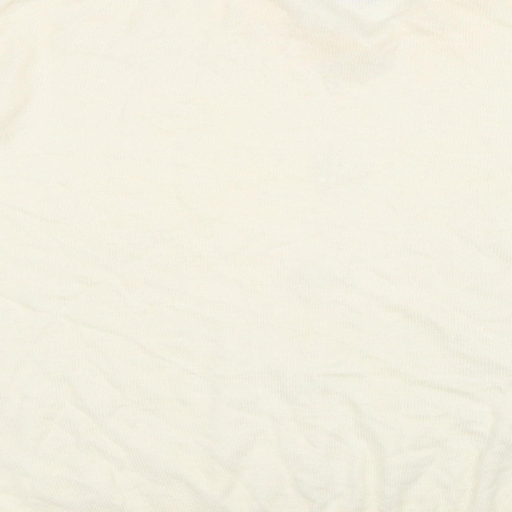 Classic Woman Womens Ivory Collared Acrylic Pullover Jumper Size 20
