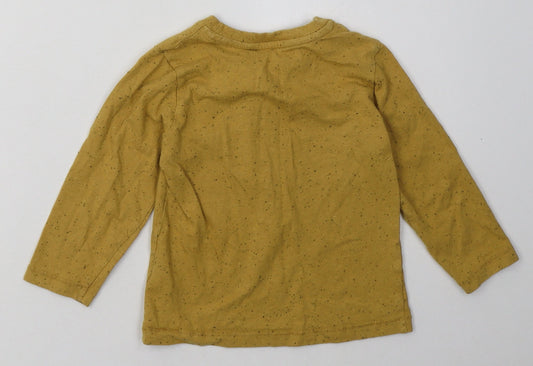 Matalan Boys Yellow Cotton Basic Casual Size 2-3 Years Crew Neck Pullover - coolest kid ever