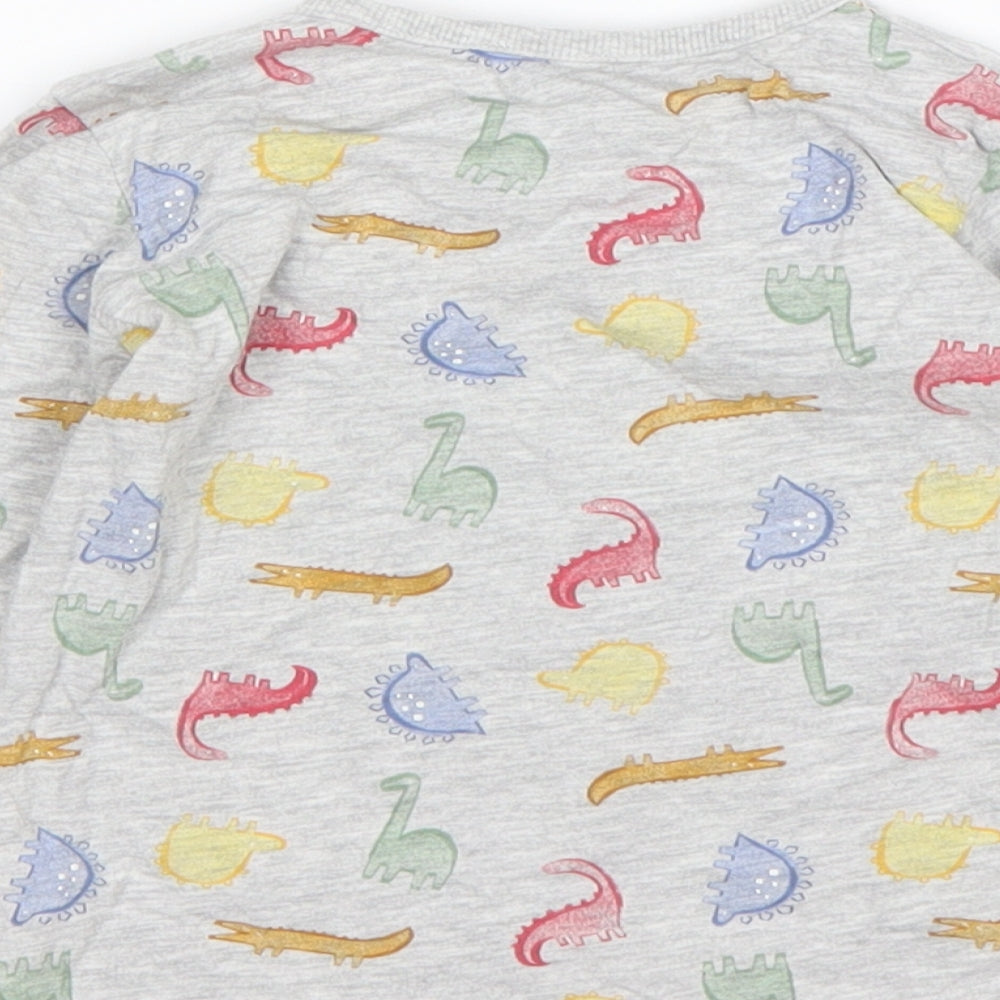George Boys Multicoloured Cotton Basic T-Shirt Size 18-24 Months Round Neck - Dinosaur print
