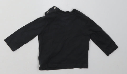 F&F Boys Grey Cotton Basic Casual Size 0-3 Months Crew Neck Pullover - go for it tiger
