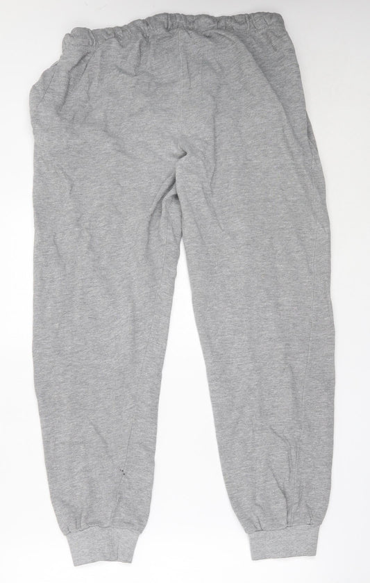 Essential Apparel Womens Grey Cotton Jogger Trousers Size M L29.5 in Regular