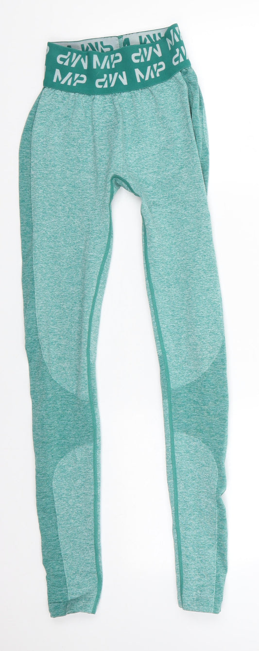 MP Womens Green Nylon Jogger Leggings Size 2XS L26 in