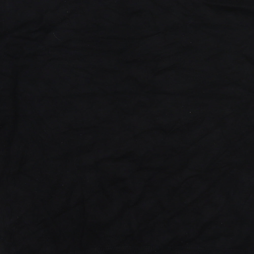 Dorothy Perkins Womens Black Round Neck Viscose Pullover Jumper Size 14
