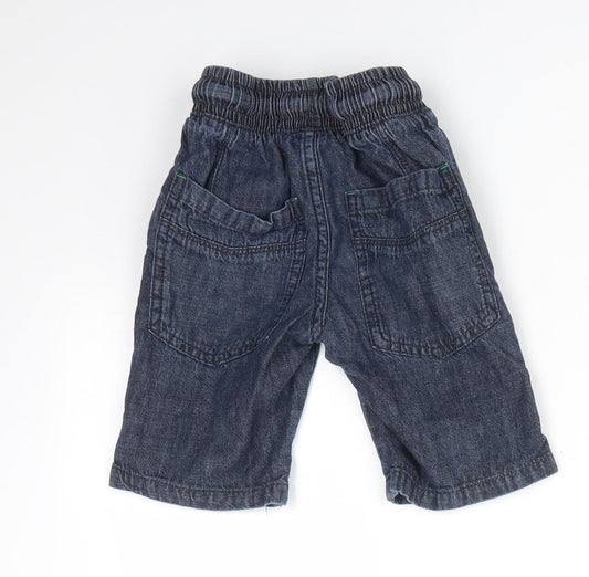 NEXT Boys Blue 100% Cotton Sweat Shorts Size 4 Years Regular