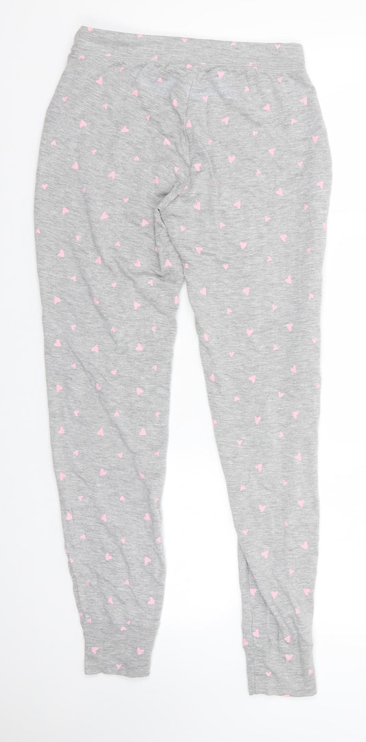 Cynthia Rowley Womens Grey Polka Dot Viscose Jogger Trousers Size XS L29 in Regular - Sleepwear