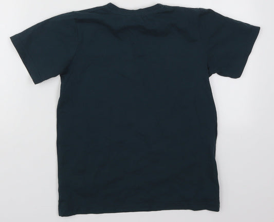 Rapuni Boys Blue Cotton Basic T-Shirt Size 9-10 Years Crew Neck Pullover - Let's Go Live Class of 2020-2021 with Maddie and Greg