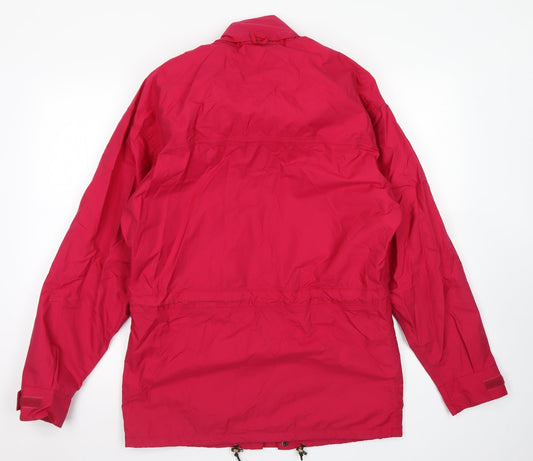 Scanda Womens Pink   Rain Coat Coat Size S  Zip