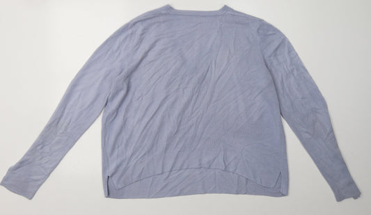 Marks and Spencer Womens Blue Acrylic Pullover Sweatshirt Size 16 Pullover