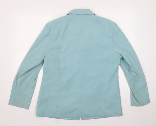 Joella Di Marco Womens Green Jacket Size L Zip