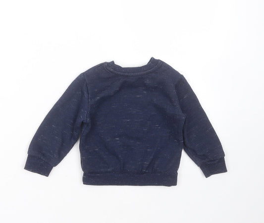 Primark Baby Blue Polyester Pullover Jumper Size 12-18 Months - snowman