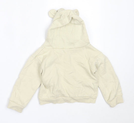 Little Precious Boys Beige Cotton Pullover Jumper Size 6-9 Months