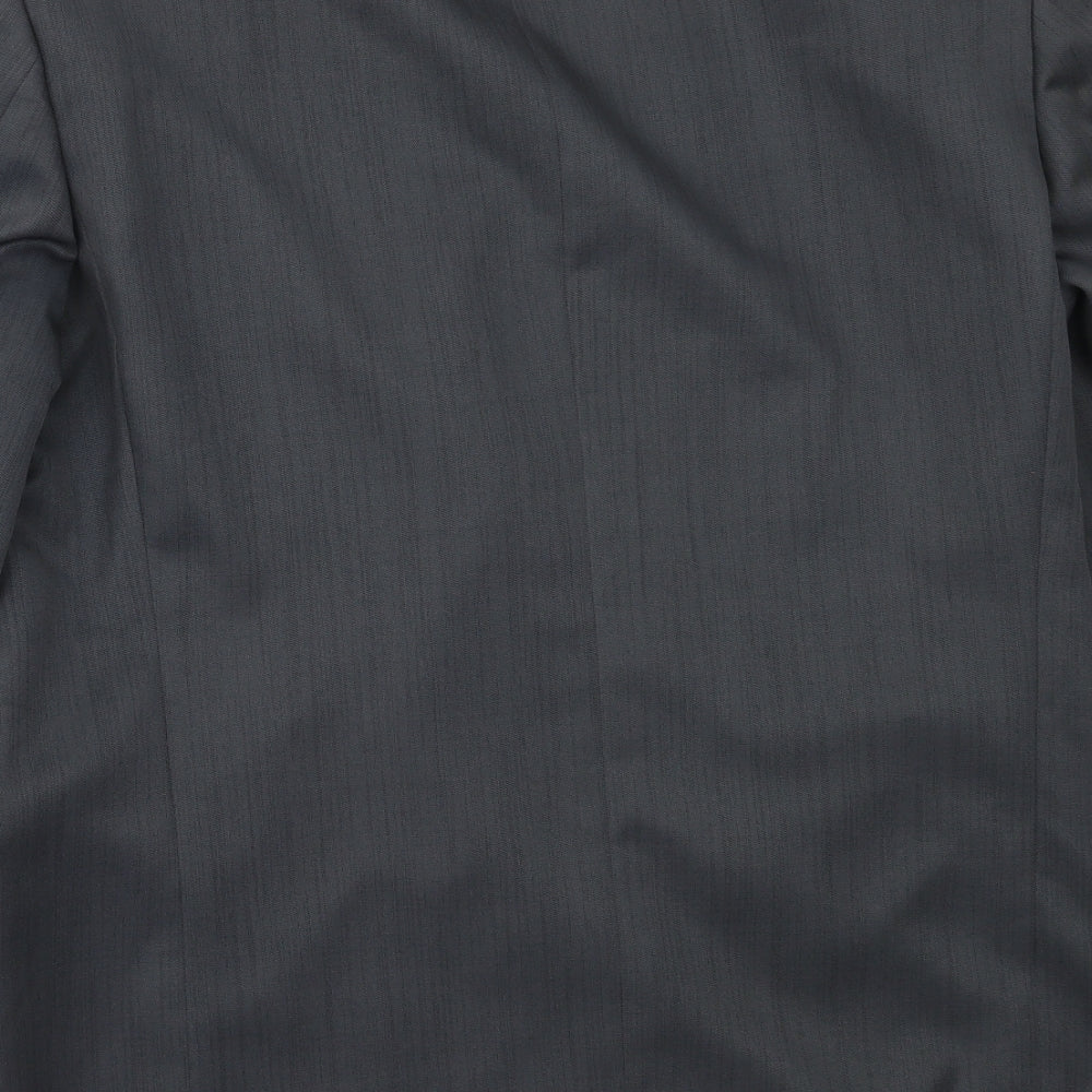 Zantos Mens Grey Polyester Jacket Blazer Size 42
