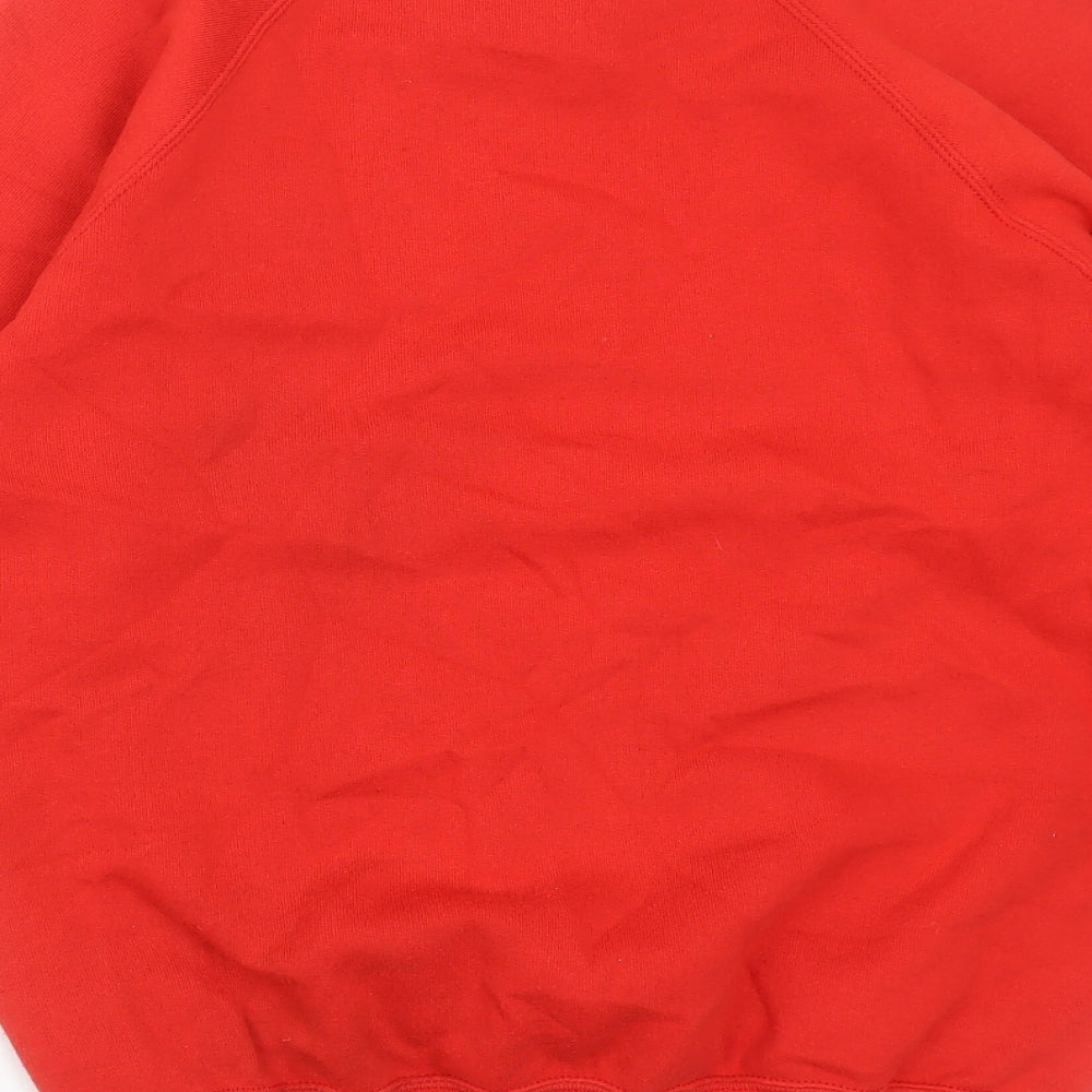 Russell Mens Red Cotton Pullover Sweatshirt Size XS