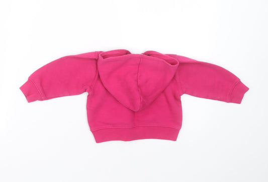 Kalma Baby Yogi Girls Pink Cotton Pullover Jumper Size 6-9 Months