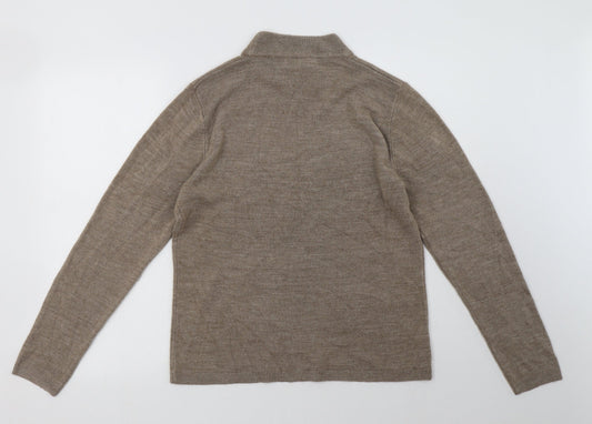 Matalan Womens Brown Acrylic Pullover Sweatshirt Size 16 Pullover