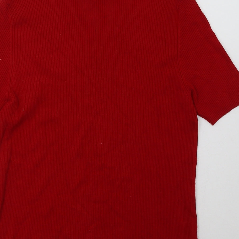 Gerry Weber Womens Red Viscose Pullover Sweatshirt Size 16 Pullover