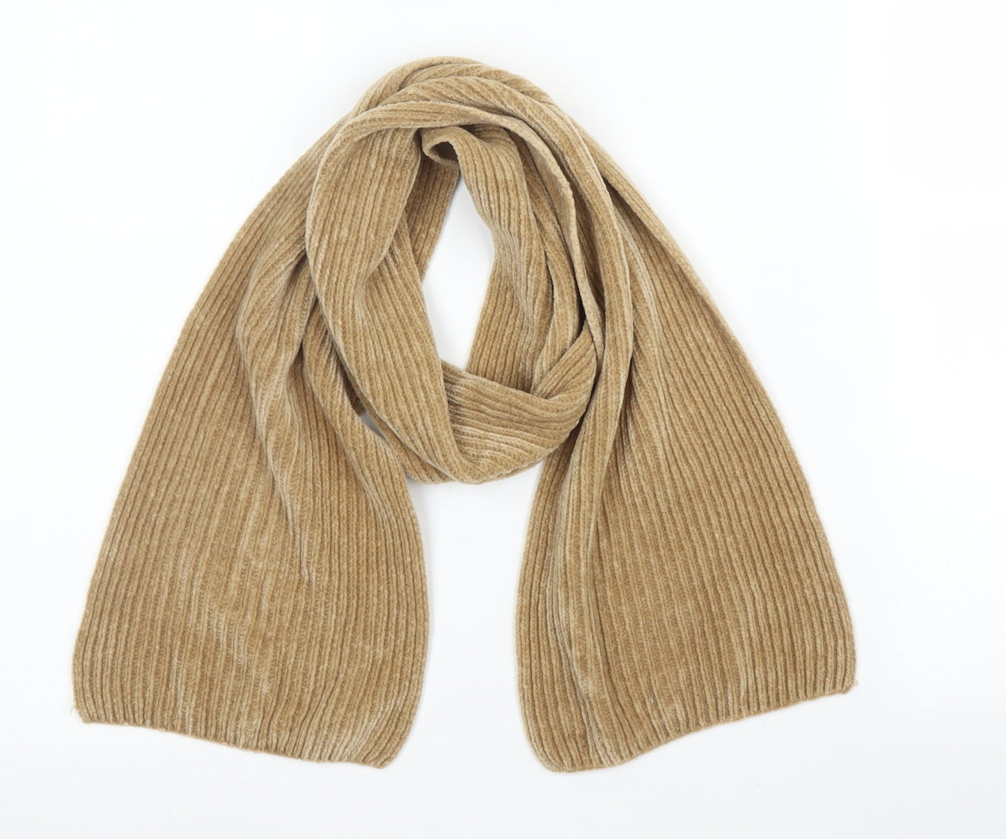 Preworn Unisex Beige Polyester Scarf