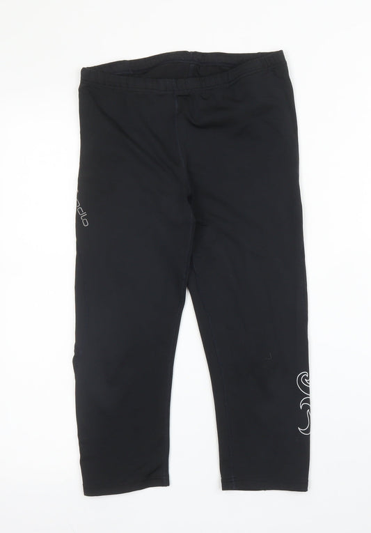 Odlo Womens Black Polyester Capri Leggings Size M