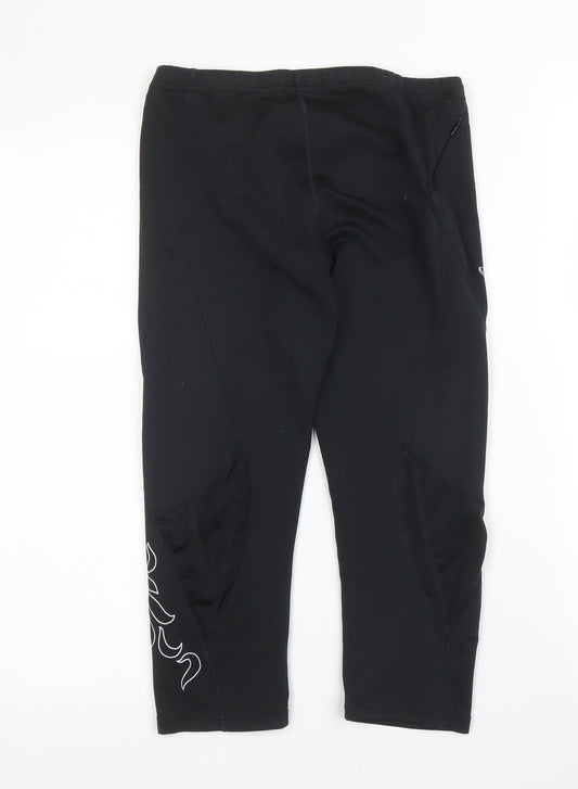 Odlo Womens Black Polyester Capri Leggings Size M