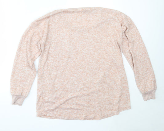 NEXT Womens Pink Round Neck Polyester Pullover Jumper Size 12