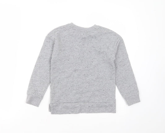 George Boys Grey Polyester Pullover Sweatshirt Size 5-6 Years - not now maybe tomorrow
