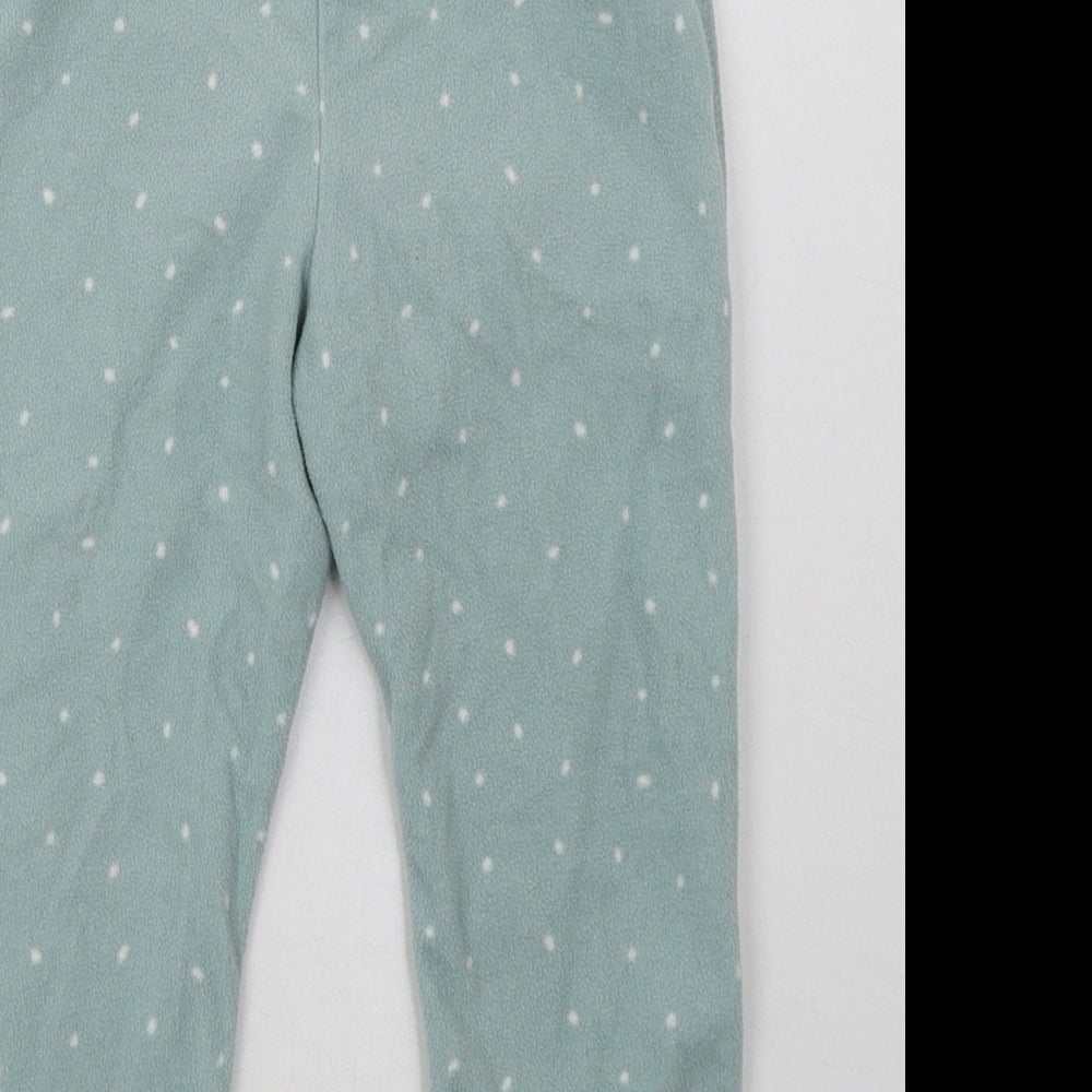 H&M Girls Green Polka Dot Polyester Cami Pyjama Pants Size 2 Years Pullover