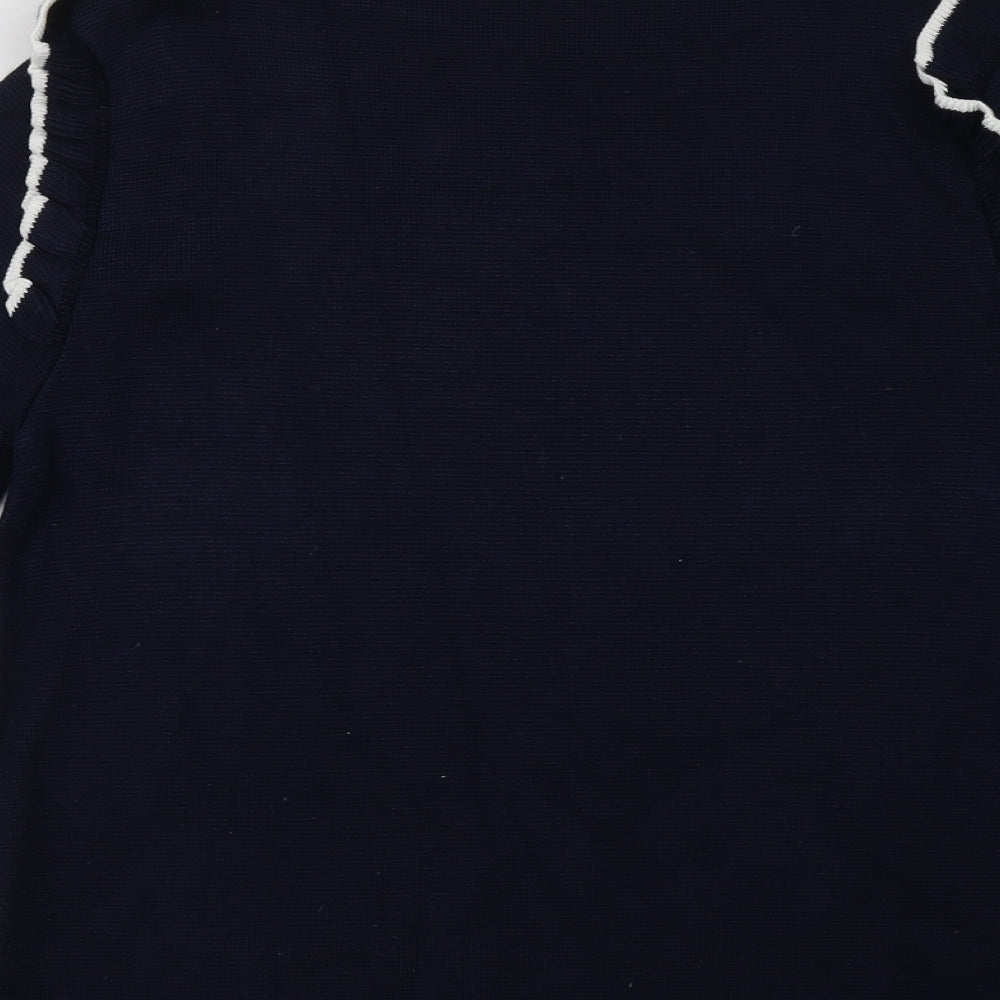 Marks and Spencer Womens Blue Viscose Pullover Sweatshirt Size 12 Pullover