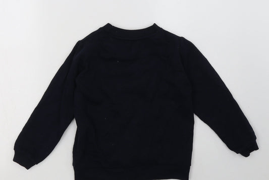 pep&co Boys Blue Cotton Pullover Sweatshirt Size 5-6 Years Pullover