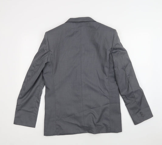 Romario Womens Grey Jacket Blazer Size 14 Button