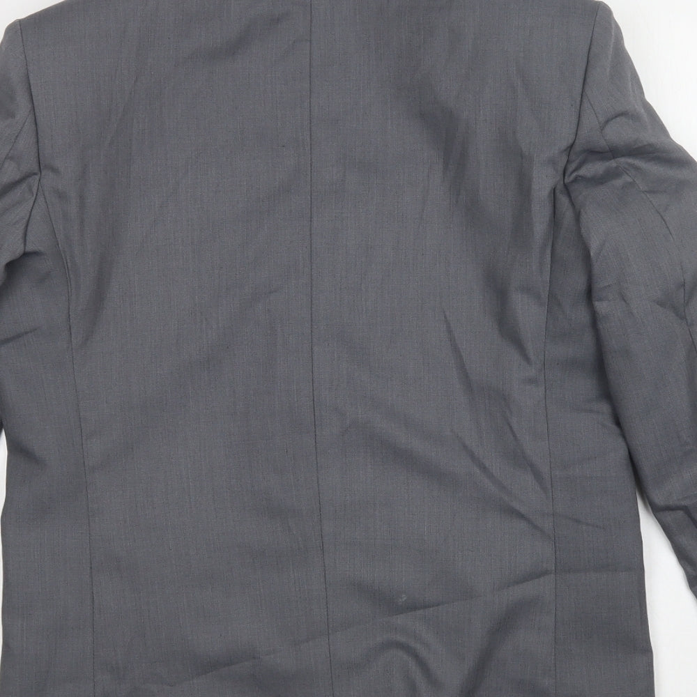 Romario Womens Grey Jacket Blazer Size 14 Button