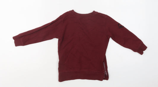Matalan Baby Purple Cotton Pullover Jumper Size 12-18 Months Zip