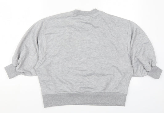 ASOS Womens Grey Cotton Pullover Sweatshirt Size 8 Pullover