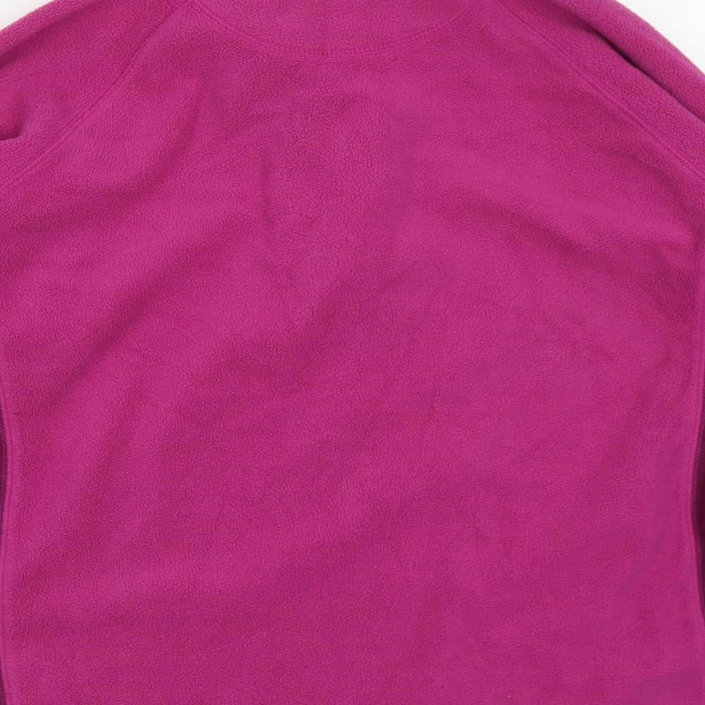 Mountain Life Womens Purple Colourblock Polyester Pullover Sweatshirt Size 12 Zip