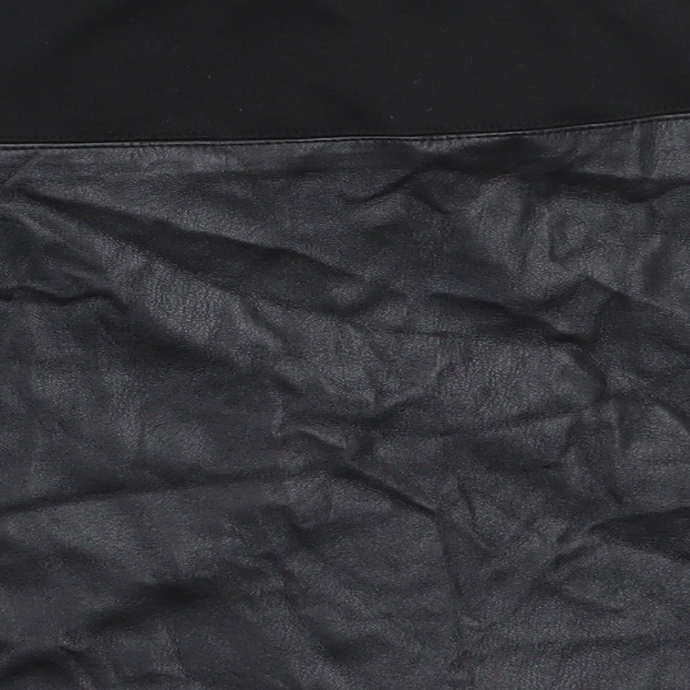 River Island Girls Black Polyester Mini Skirt Size 6 Years Regular