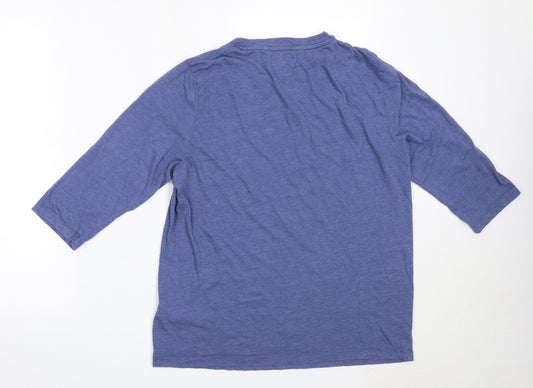 ASOS Mens Blue Cotton T-Shirt Size M Round Neck