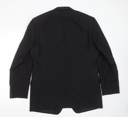 cito citterio Mens Black Wool Jacket Suit Jacket Size 42