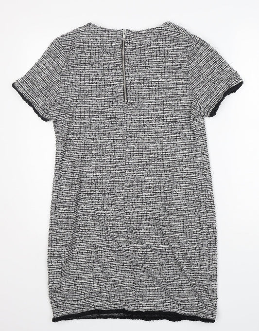 New Look Womens Multicoloured Polyester A-Line Size 12 Crew Neck