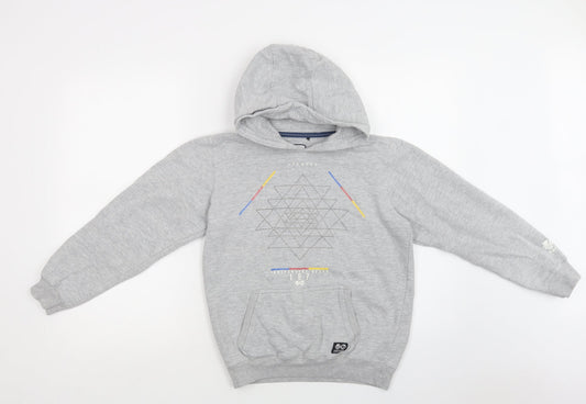 Haywire Womens Grey Cotton Pullover Hoodie Size M
