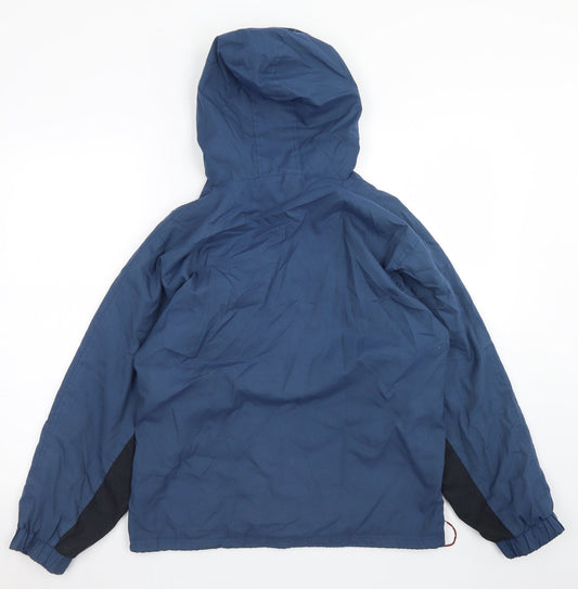 WS Sport Girls Blue Anorak Jacket Size 11-12 Years Zip