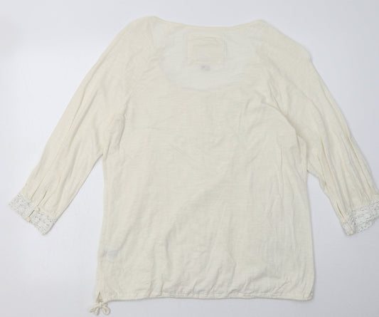 Matalan Womens Beige Cotton Pullover Sweatshirt Size 16 Pullover