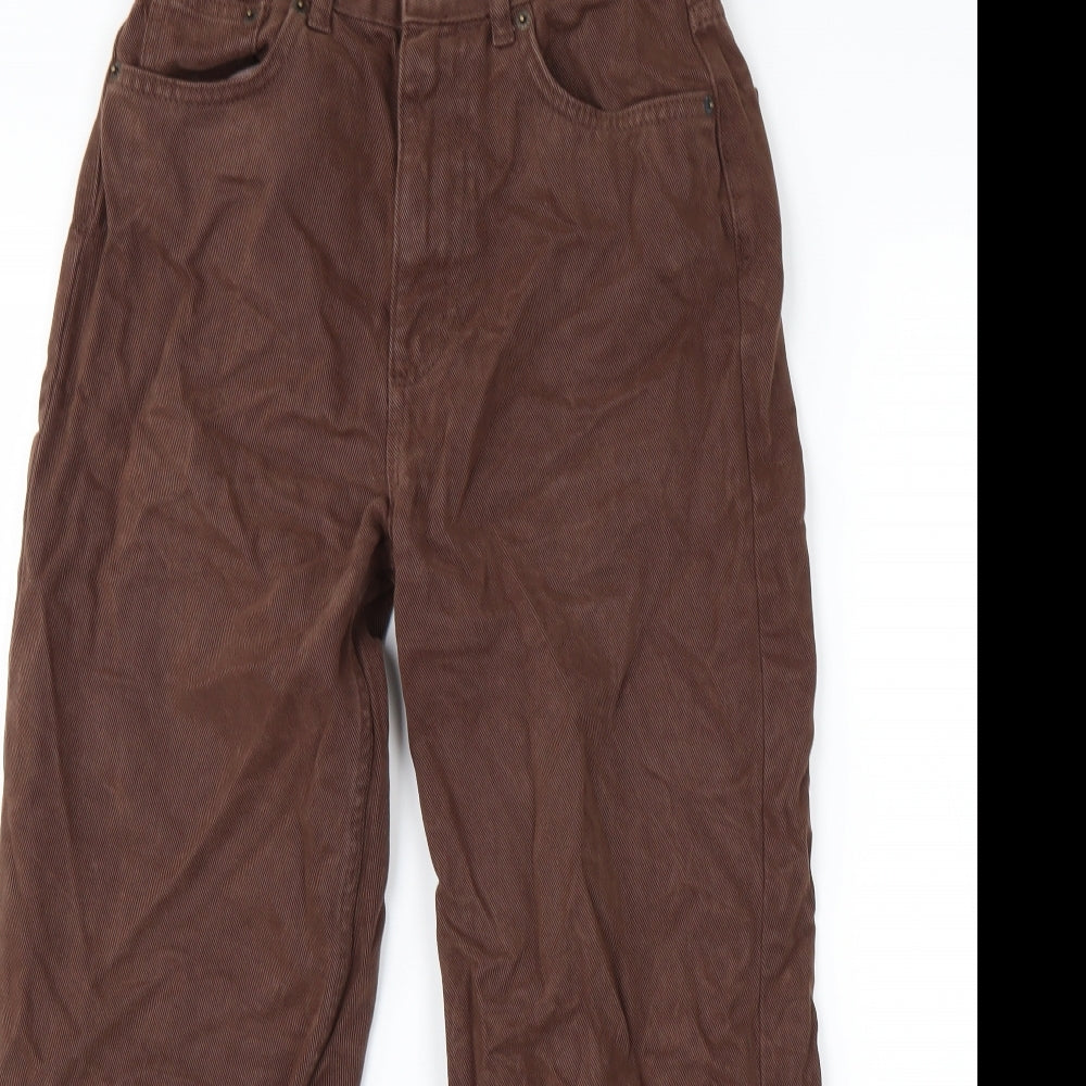 Pull&Bear Womens Brown Cropped Jeans Size 8 L25 in Regular