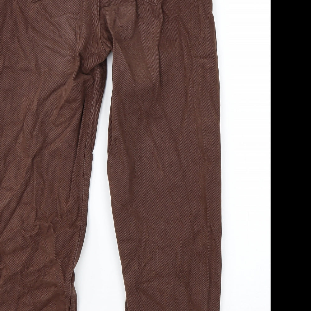 Pull&Bear Womens Brown Cropped Jeans Size 8 L25 in Regular