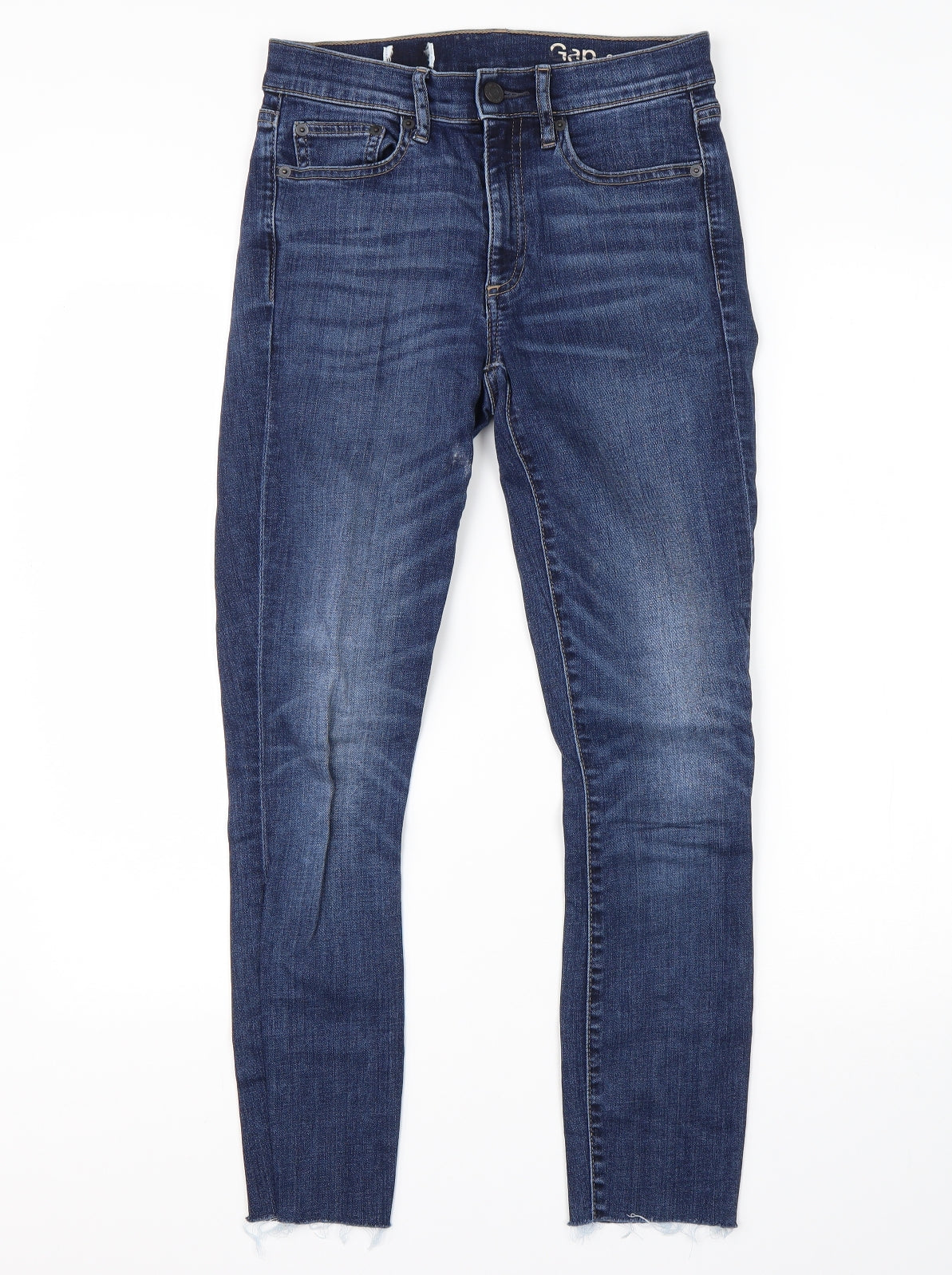 Gap Womens Blue Cotton Skinny Jeans Size 26 in L28 in Regular