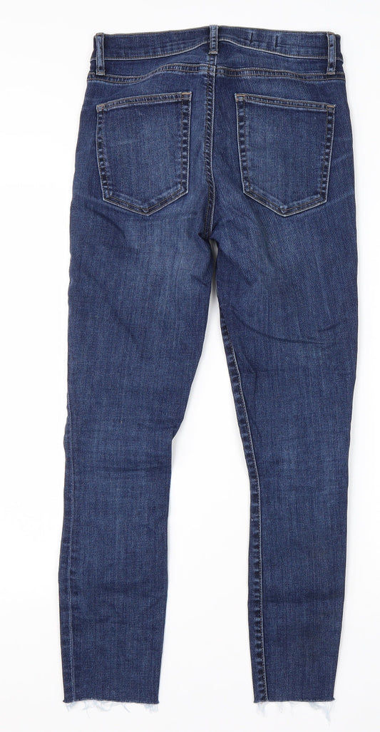 Gap Womens Blue Cotton Skinny Jeans Size 26 in L28 in Regular