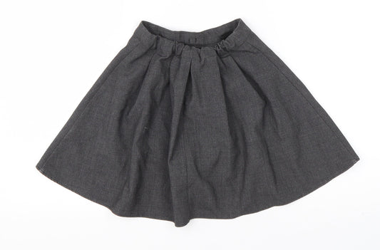 Nutmeg Girls Grey Polyester A-Line Skirt Size 5-6 Years Regular - School wear