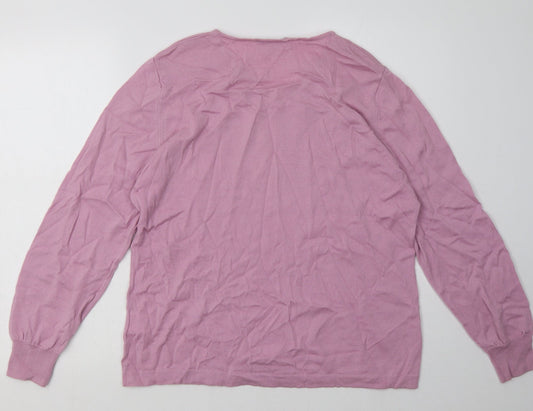 Penny Plain Womens Pink Wool Pullover Sweatshirt Size XL Pullover