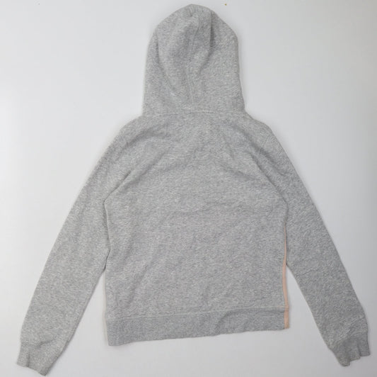 H&M Girls Grey Plaid Cotton Pullover Hoodie Size 14 Years Pullover - New York